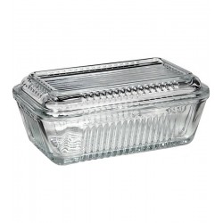 Manteigueira 17cm Comprimento Por 7cm De Altura Frigo Transparente Com Tampa